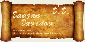 Damjan Davidov vizit kartica